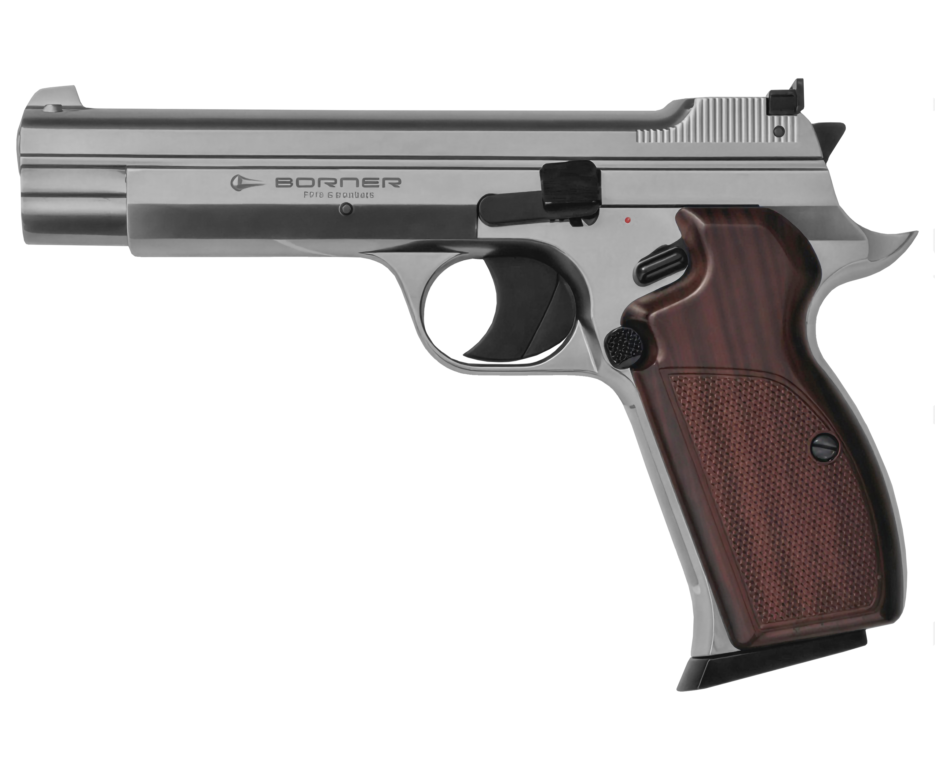 Пневматический пистолет Borner P210-S 4.5 мм (silver, CO2, Blowback)