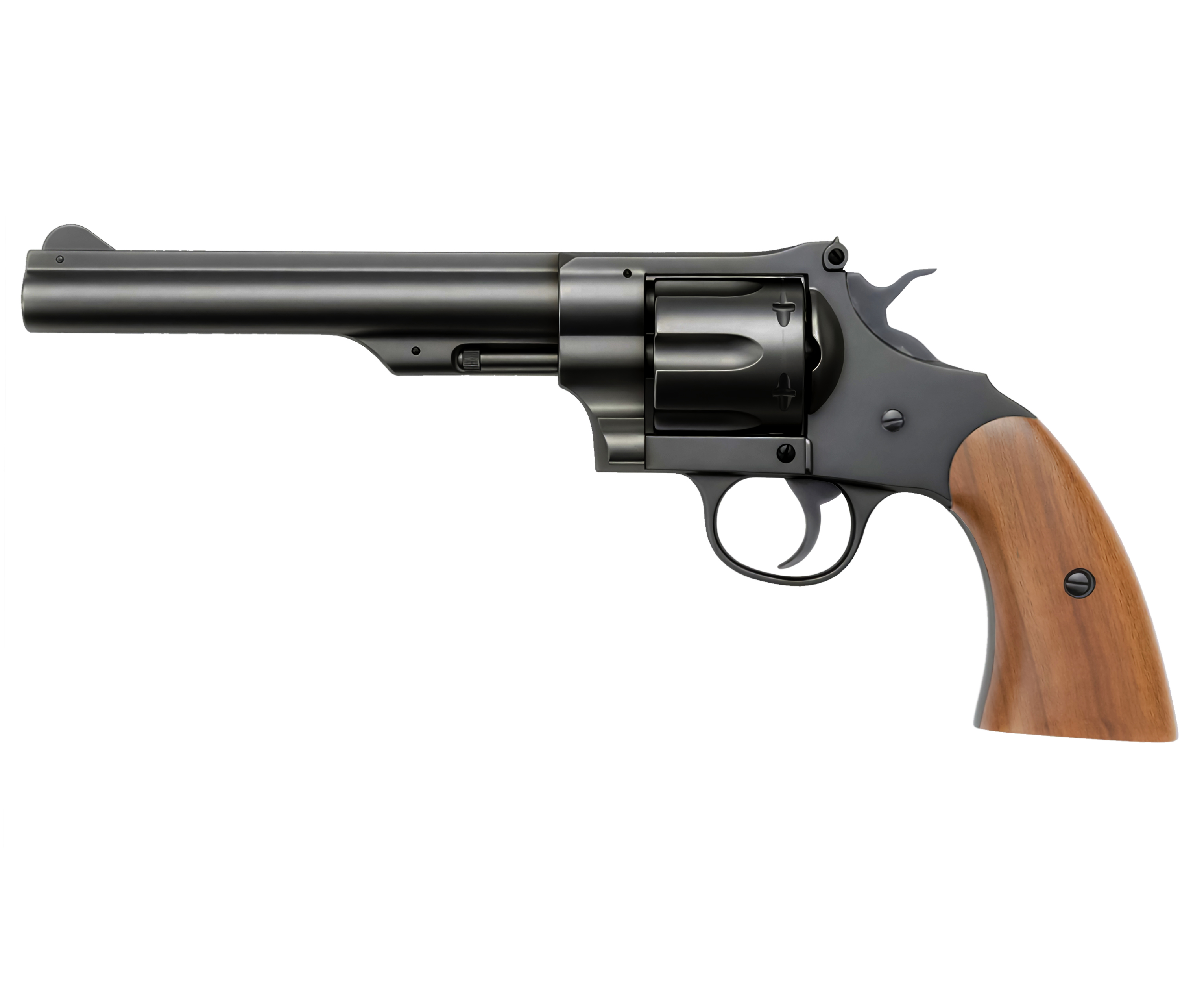 Пневматический револьвер Borner Schofield 4.5 мм (CO2, black, пулевой)