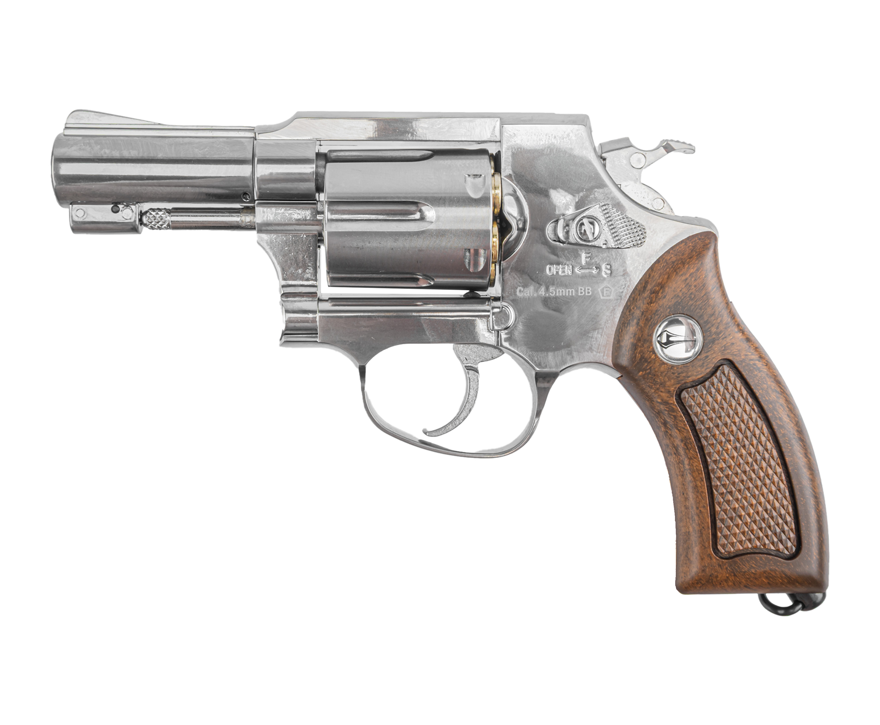 Пневматический револьвер Borner 731 4.5 мм (Smith Wesson, silver)