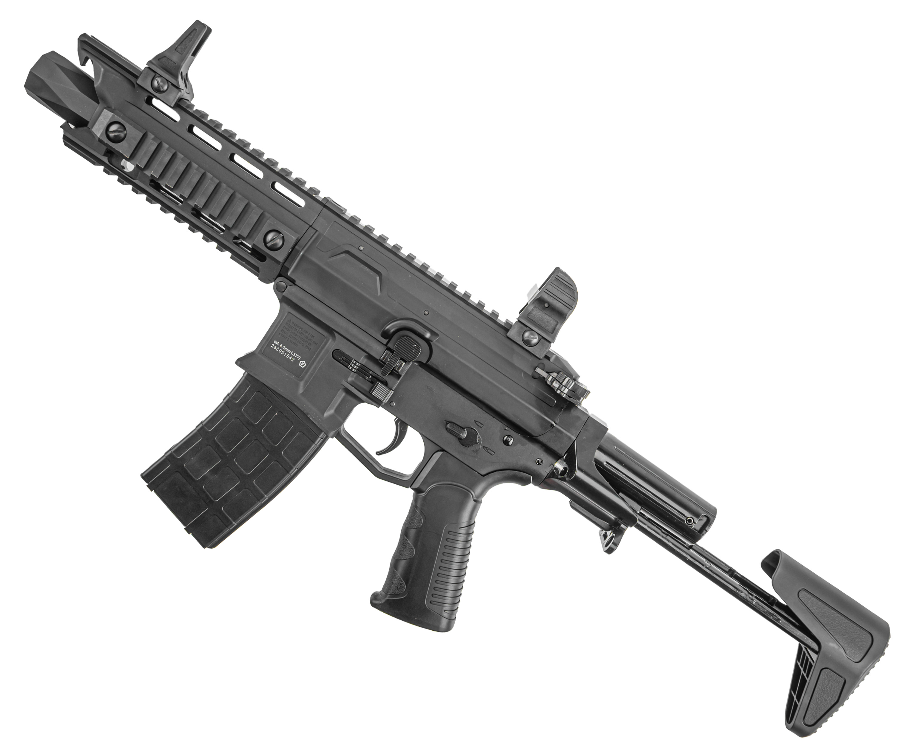 Пневматическая винтовка Borner AR 4.5 мм (AR-15, компакт, CO2)