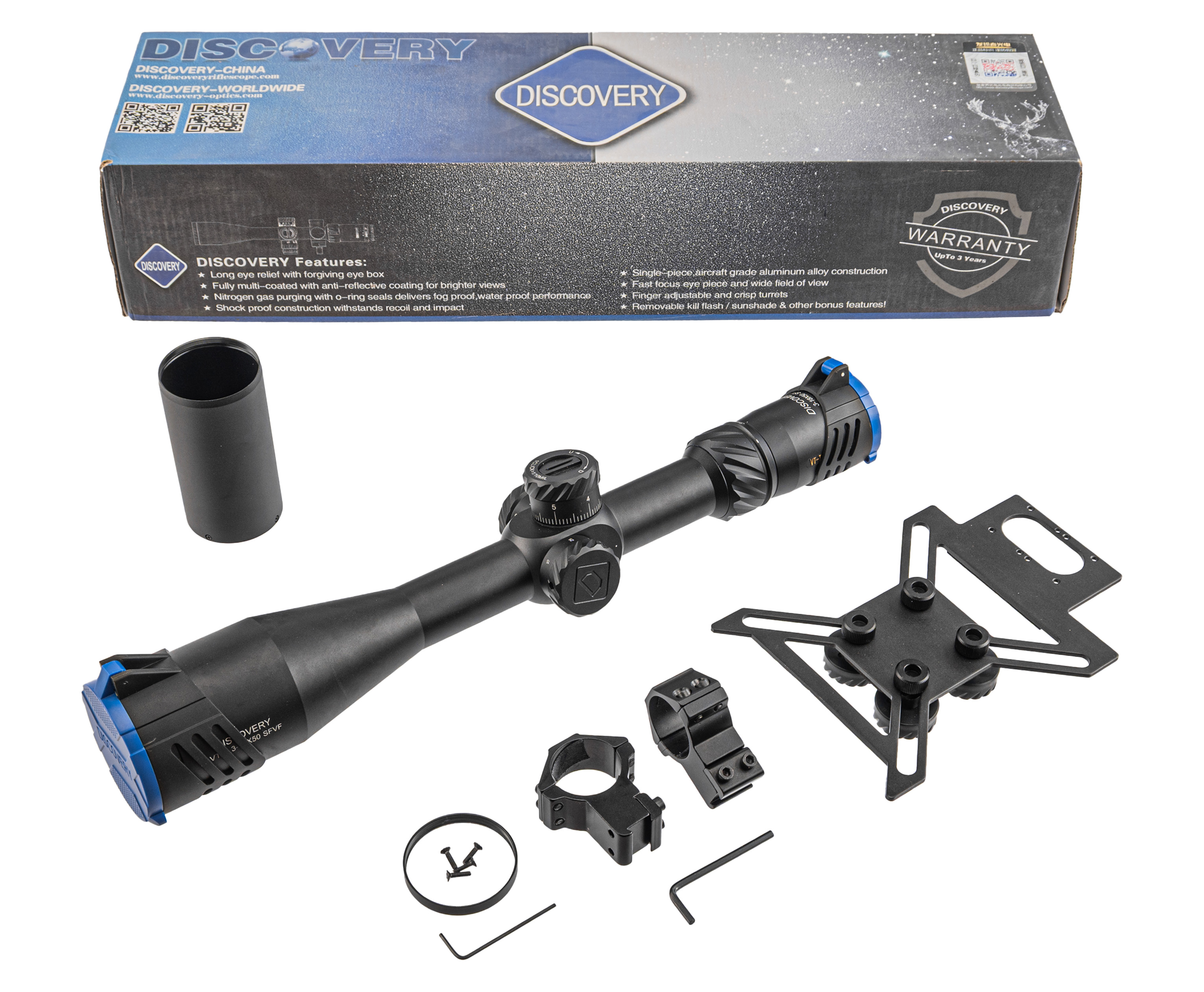 Оптический прицел Discovery VT-T 3-18x50 SFVF-N (30 мм, DLT FFP MIL, 0.25 МОА)