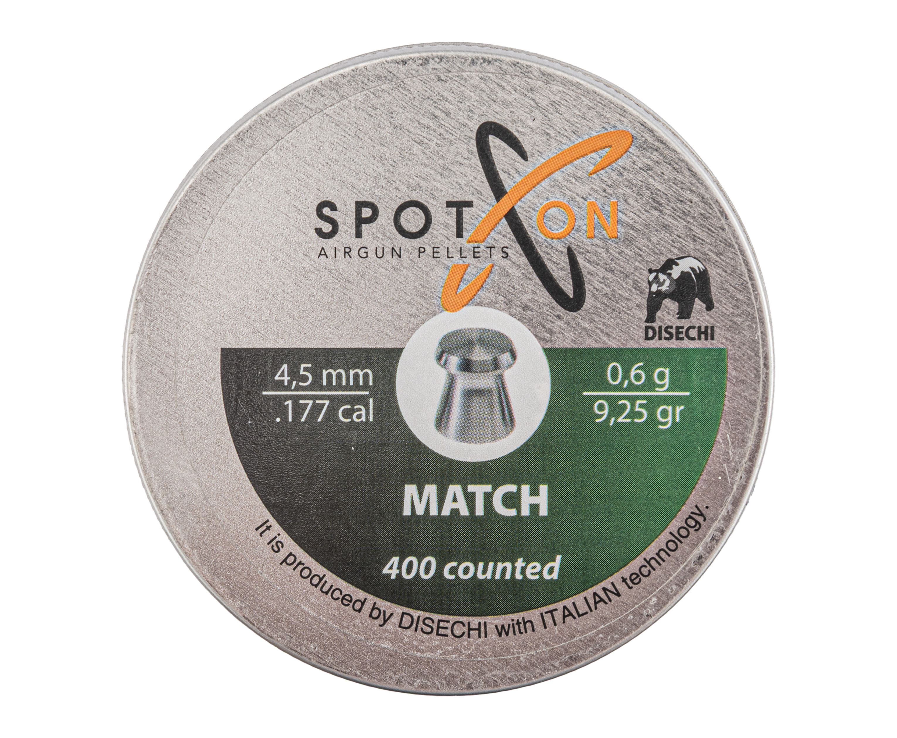 Пули пневматические Spoton Disechi Match 4.5 мм (0.60 г, 400 шт)