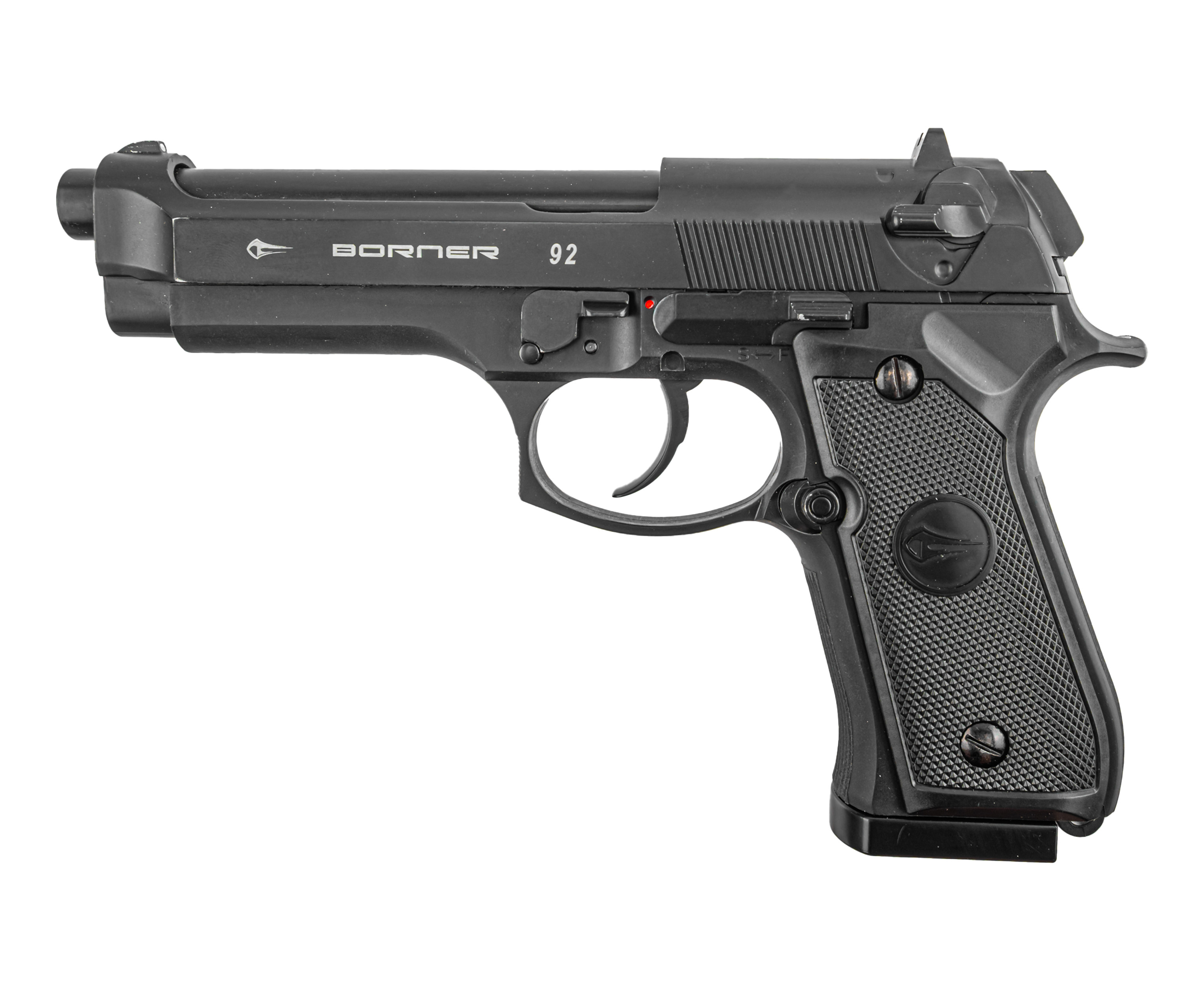 Уценка Пневматический пистолет Borner 92 4.5 мм (пулевой, Blowback, Beretta, уценка)