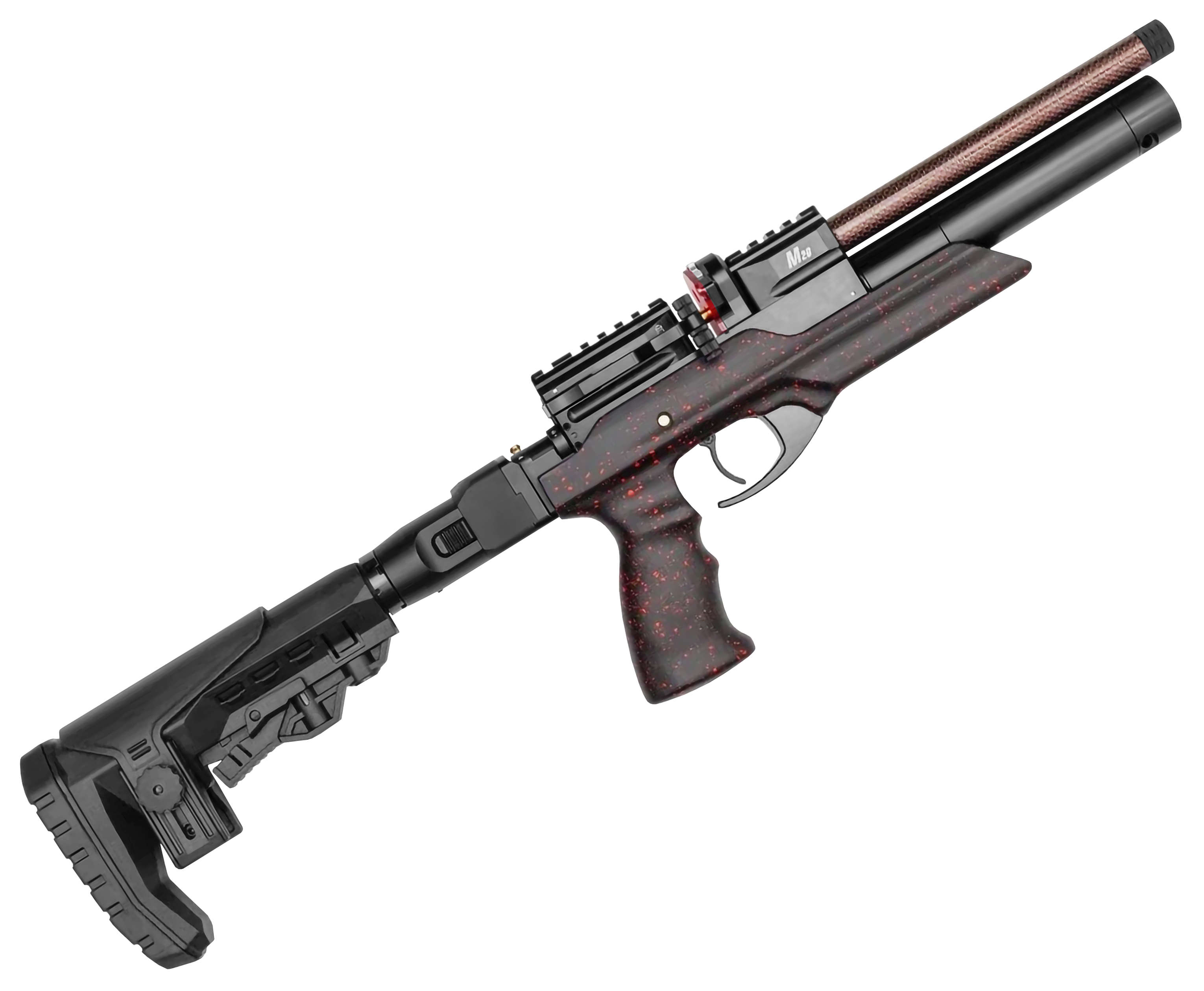 Пневматический пистолет Ataman M20SD.NG.644 Pocket Gun 6.35 мм (приклад, полнотел, бук, красный)