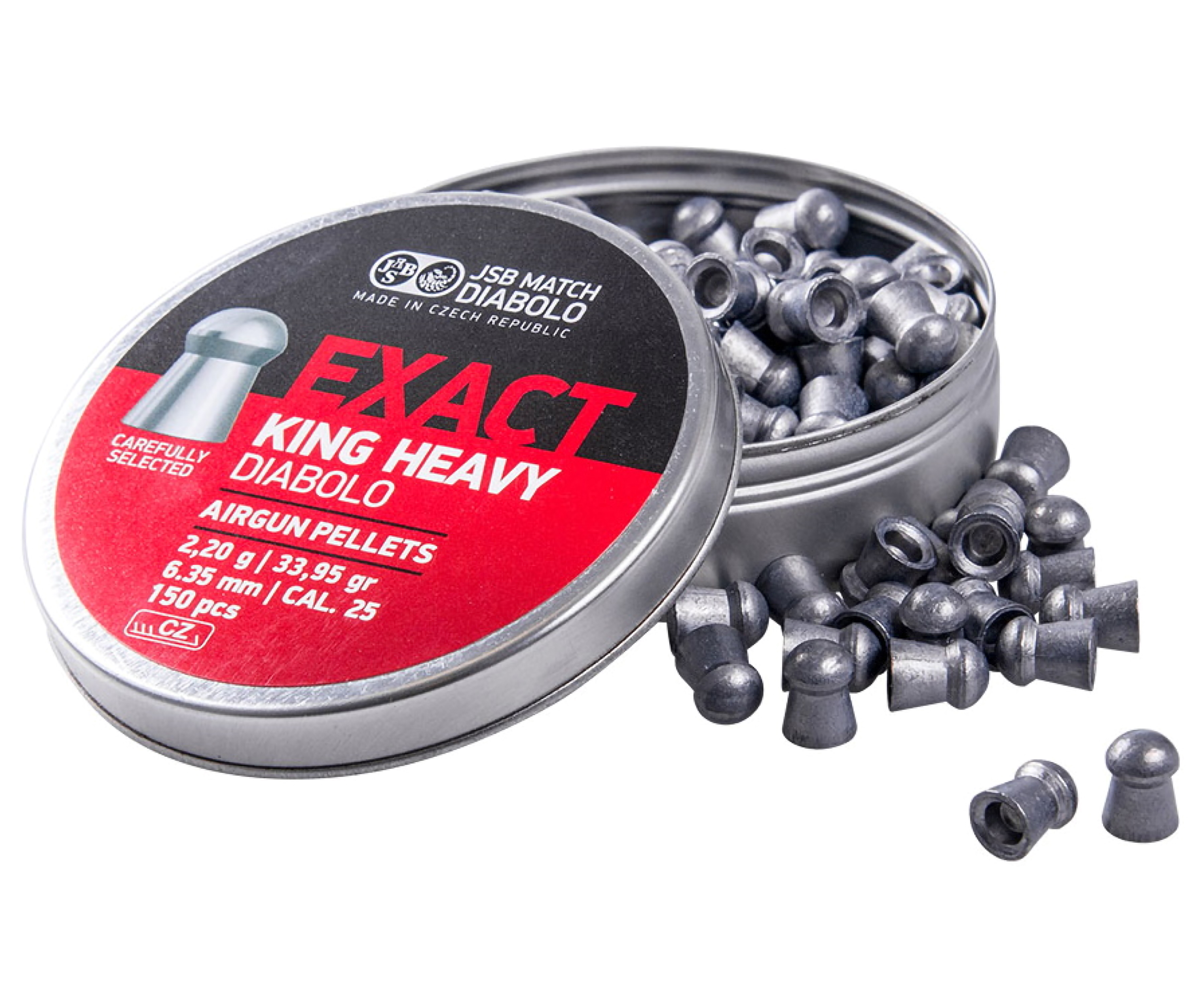 Пули пневматические JSB Exact King Heavy 6.35 мм (2.2 г, 150 шт)