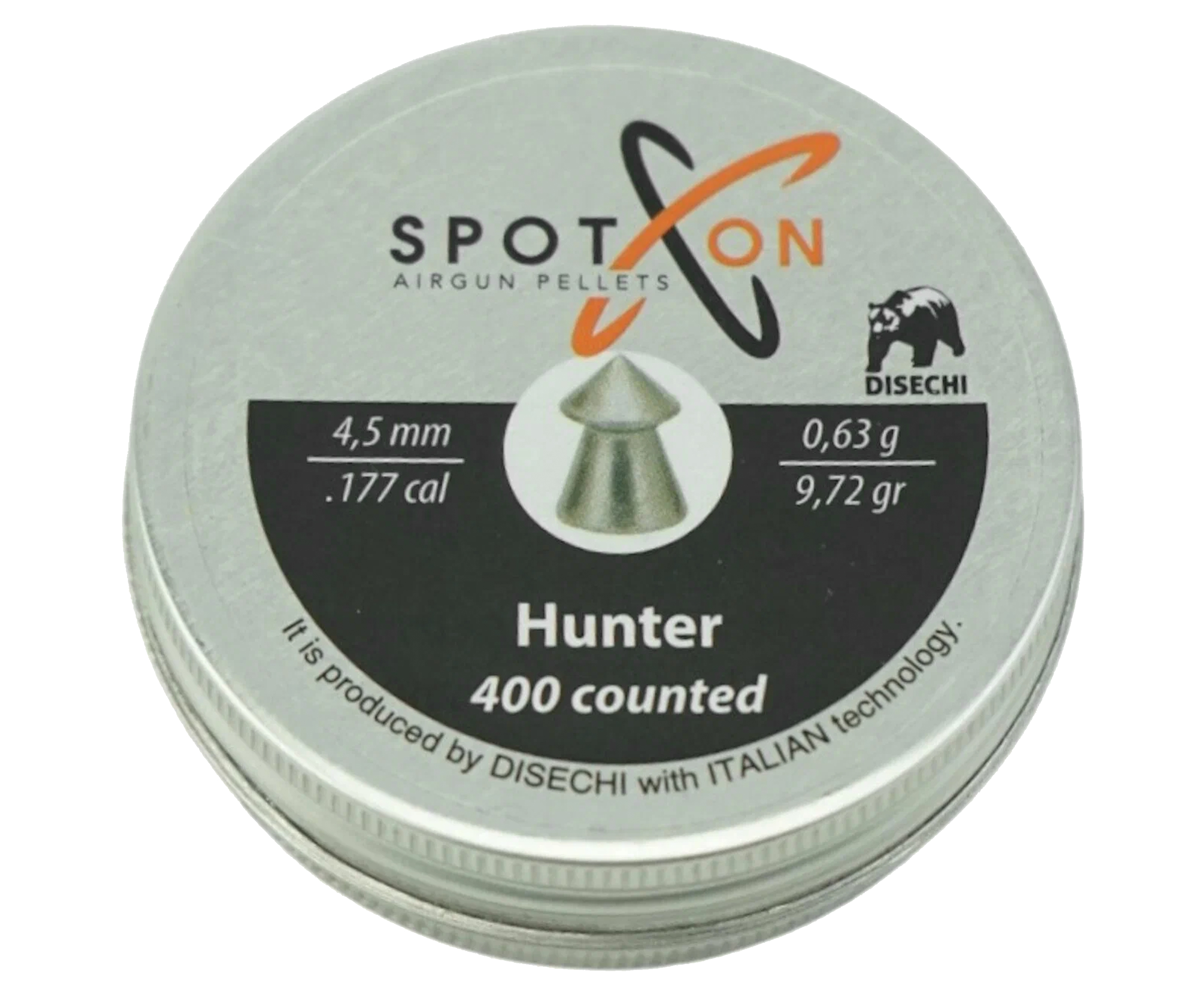 Пули пневматические Spoton Disechi Hunter 4.5 мм (0.63 г, 400 шт)