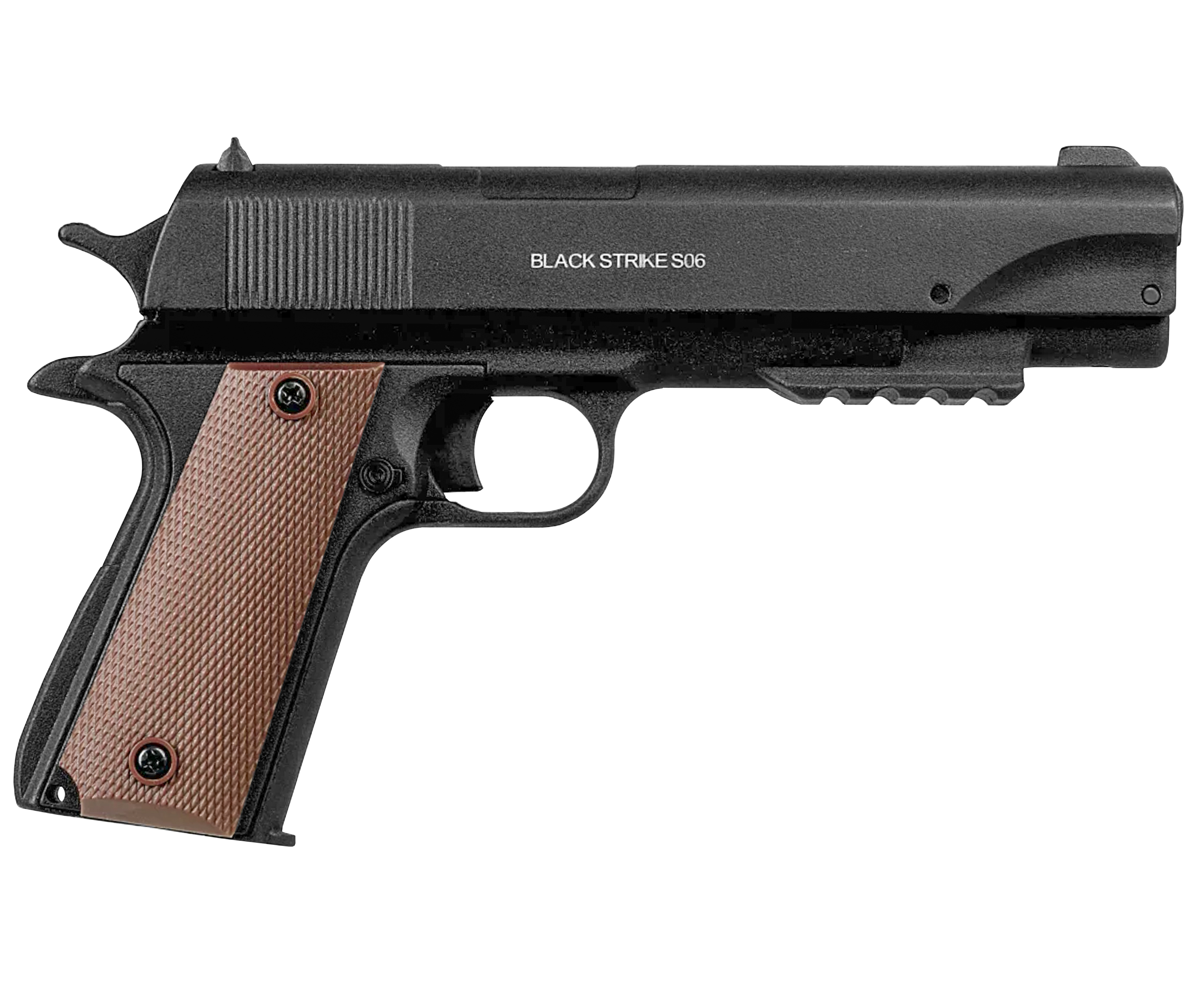 Пневматический пистолет Black Strike S06 4.5 мм (Colt, компрессионный, пулевой)