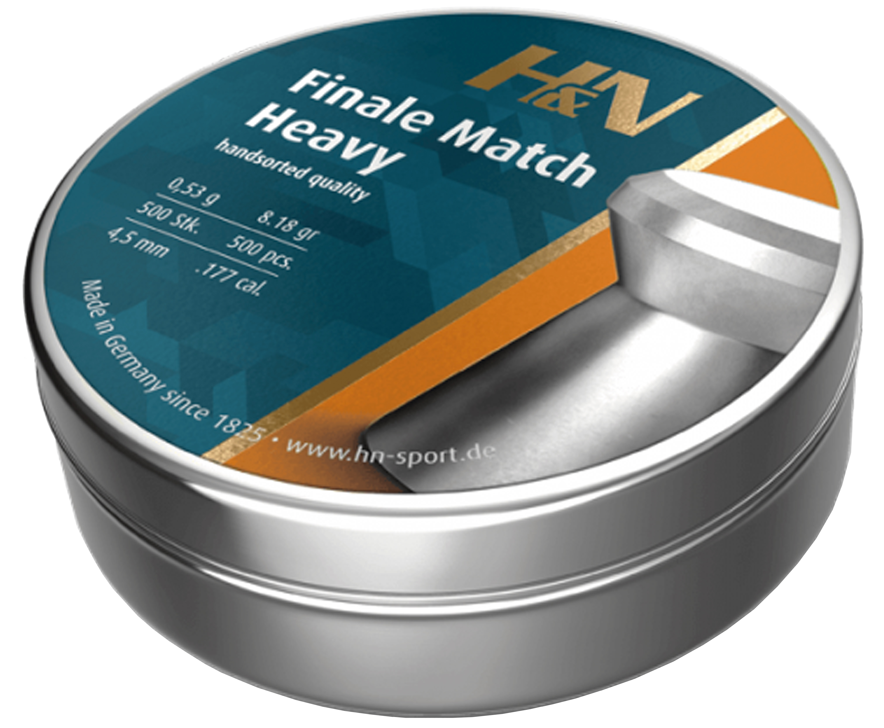 Пули пневматические H&N Finale Match Heavy 4.5 мм (500 шт, 0.53 грамма)