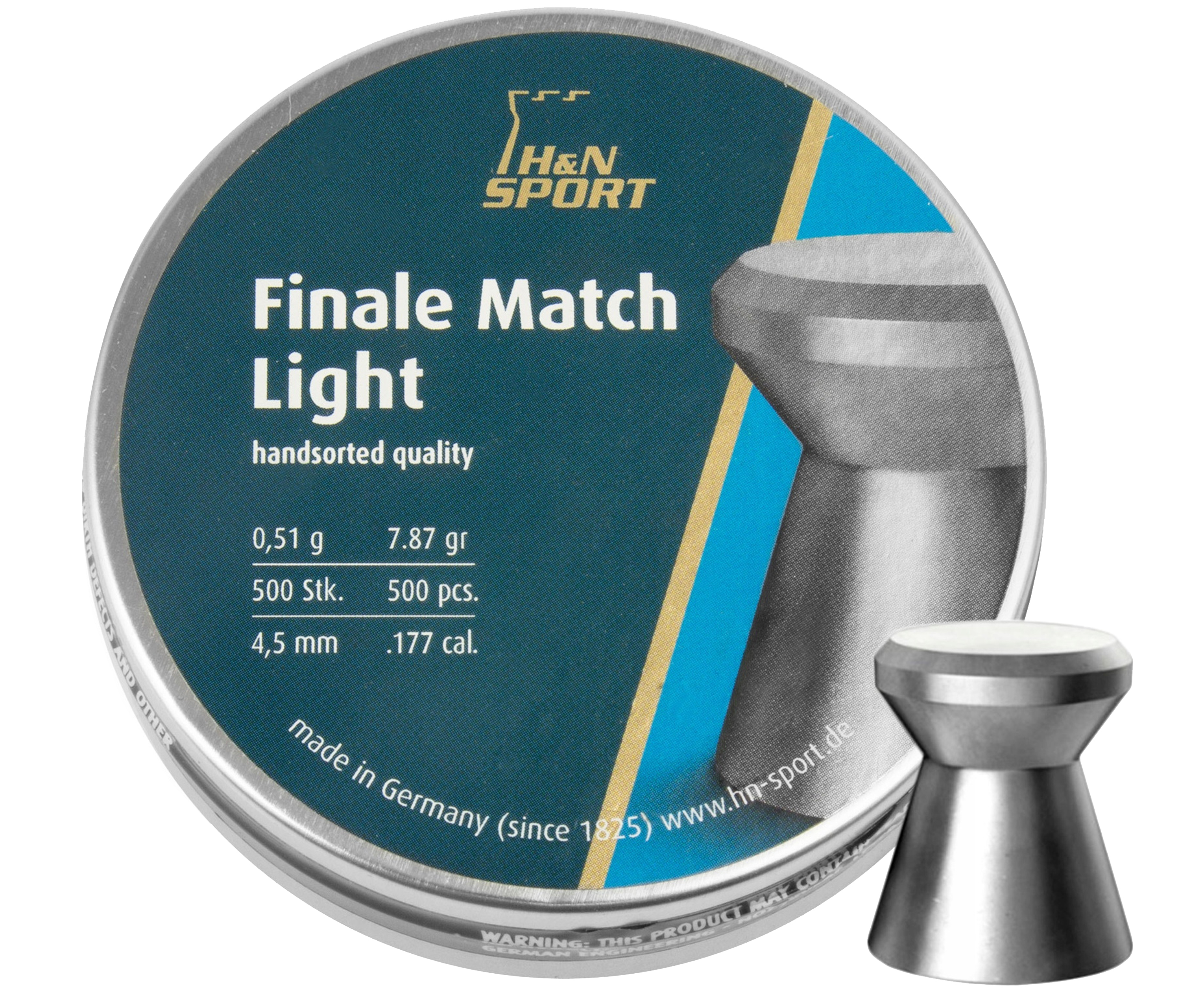Пули пневматические H&N Finale Match Light 4.5 мм (500 шт, 0.51 грамма)