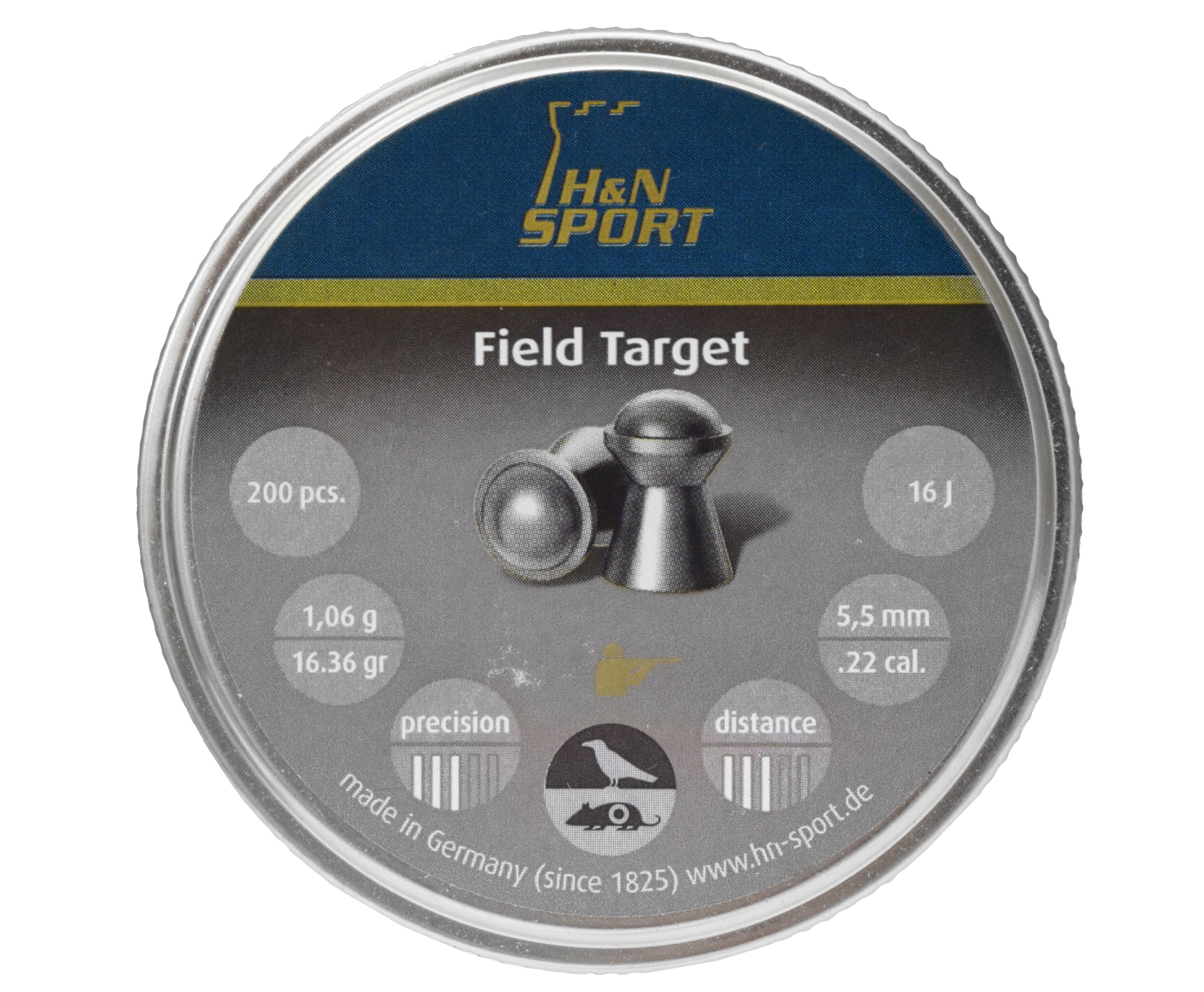 Пули пневматические H&N Field Target 5.5 мм (200 шт, 1.06 г)