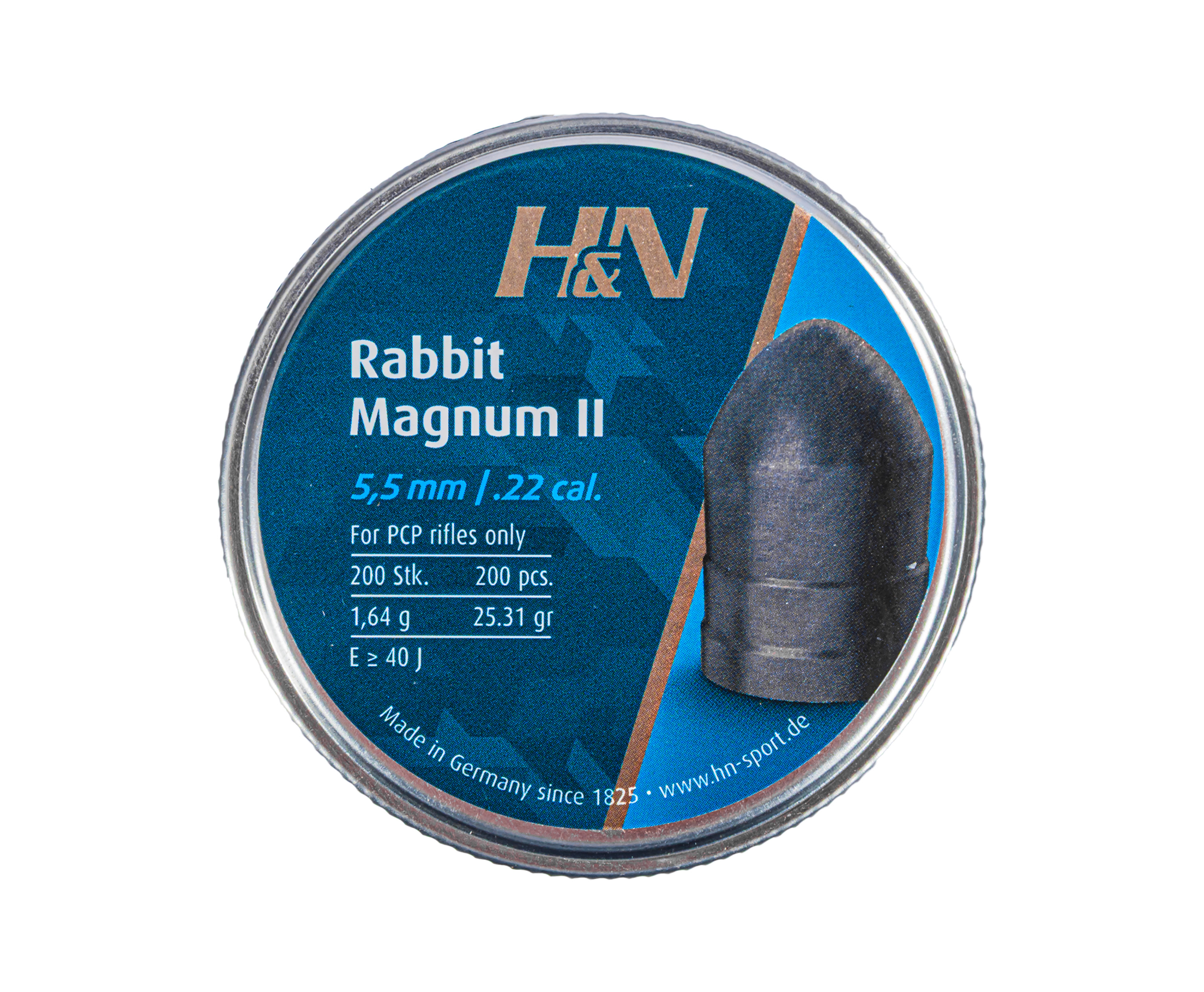 Пули пневматические H&N Rabbit Magnum II 5.5 мм (200 шт, 1.66 г)