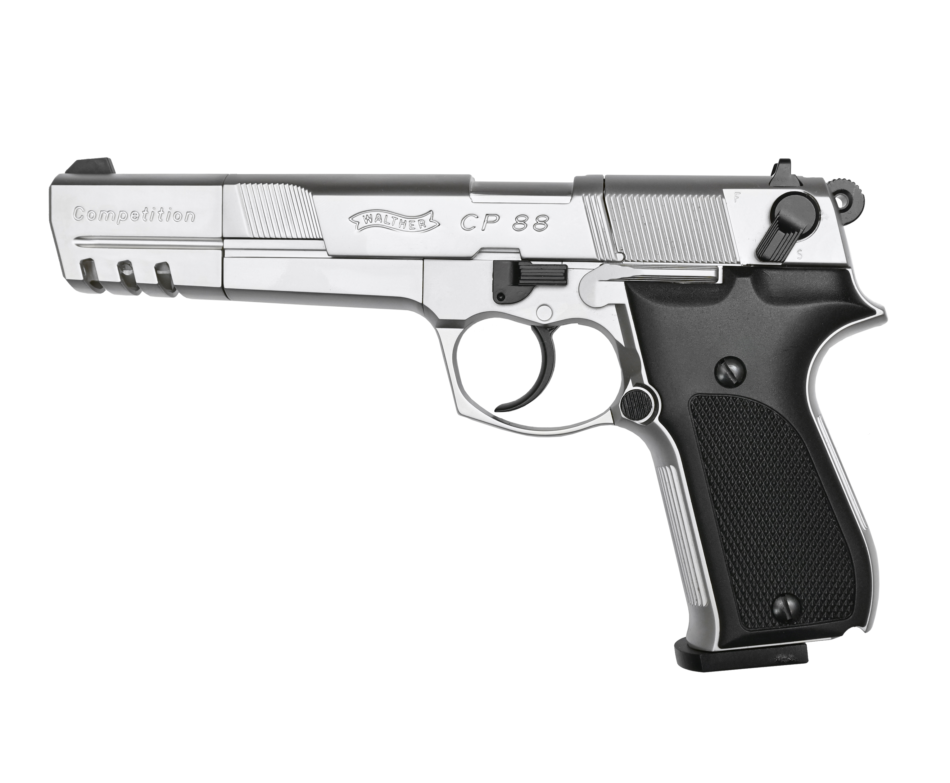 Пневматический пистолет Umarex Walther CP88 Competition (Пулевой, Никель)