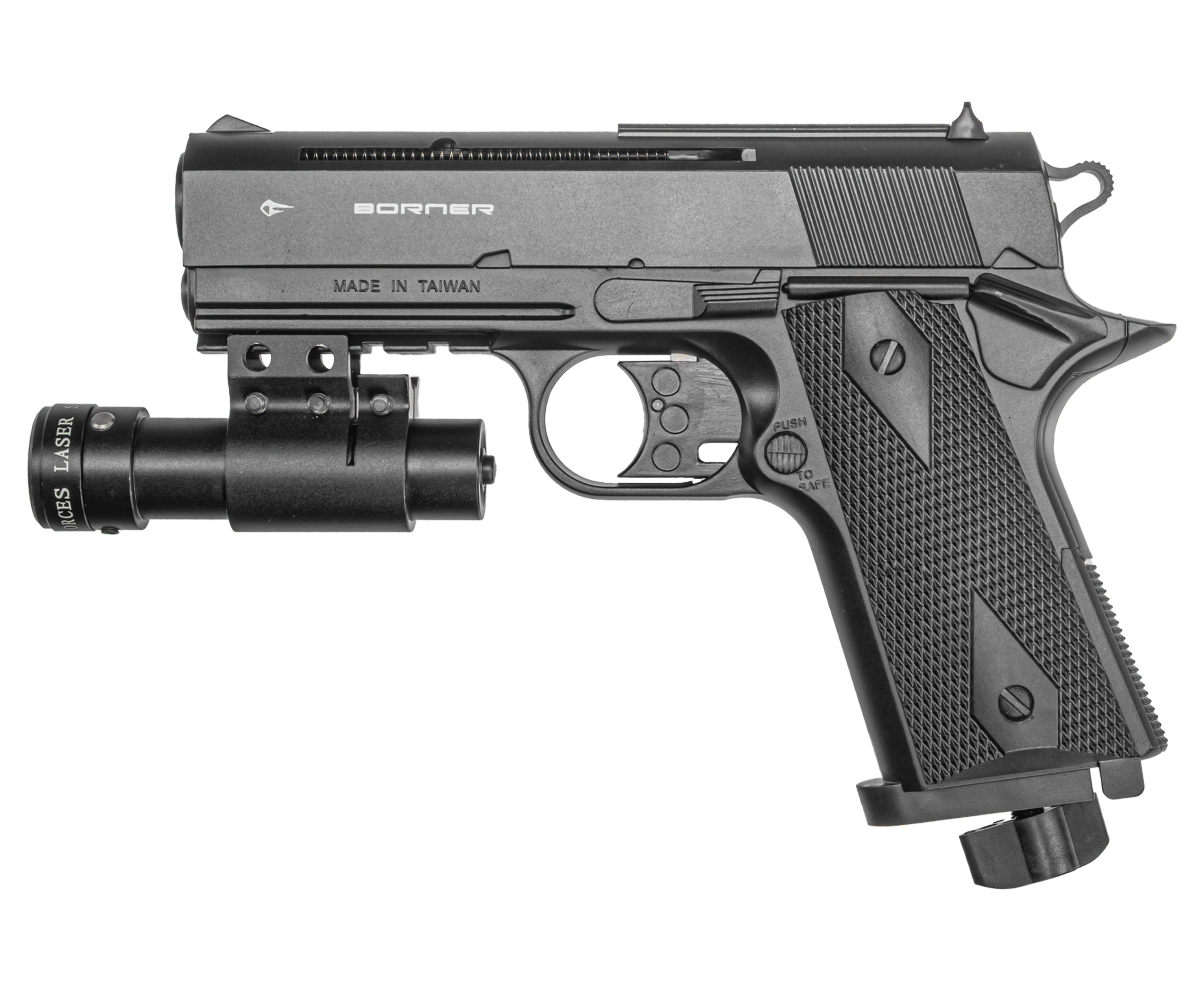 Пневматический пистолет Borner WC 401 4.5 мм (Colt 1911, CO2)