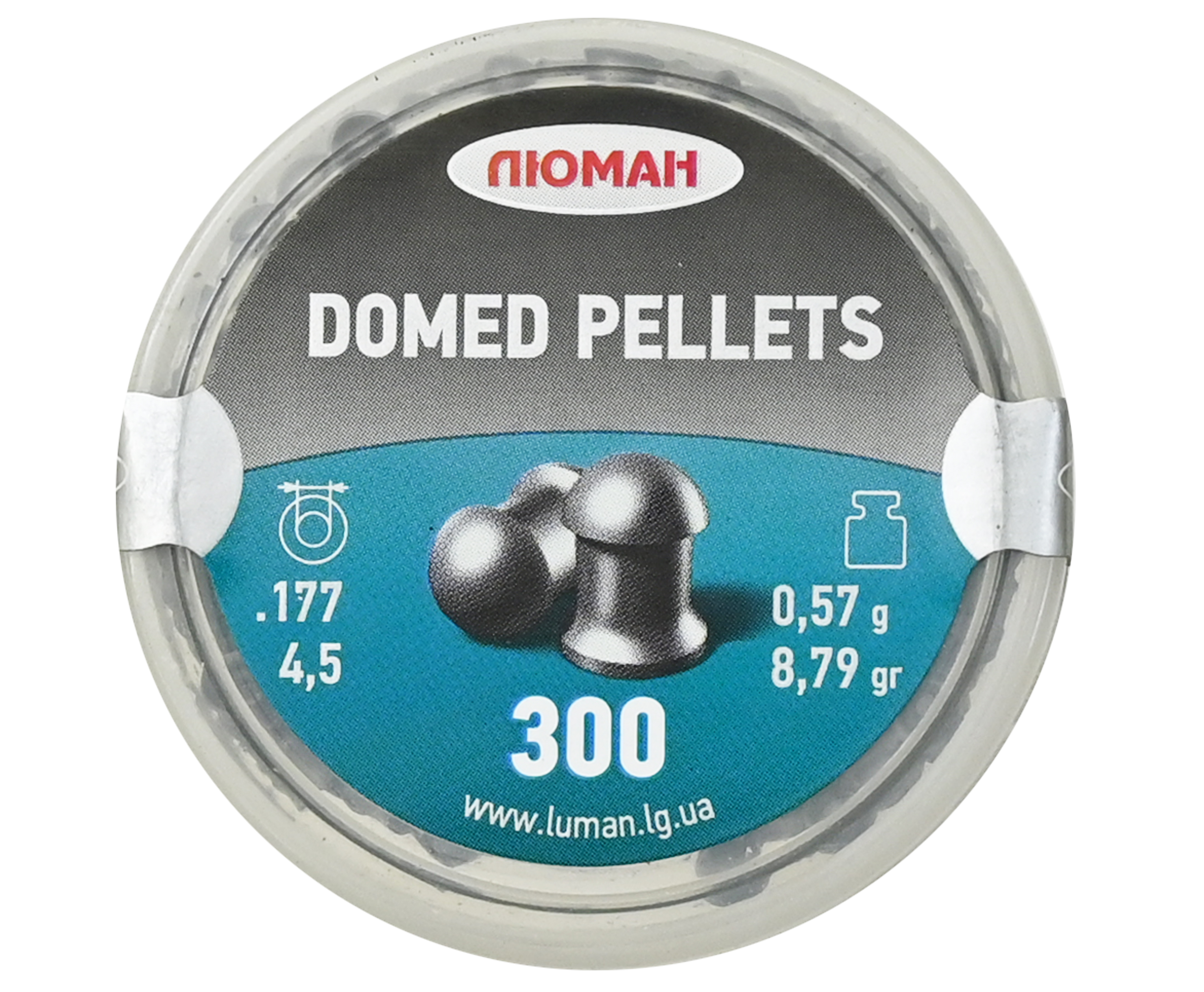 Пули пневматические Люман Domed Pellets 4.5 мм (300 шт, 0.57 г)