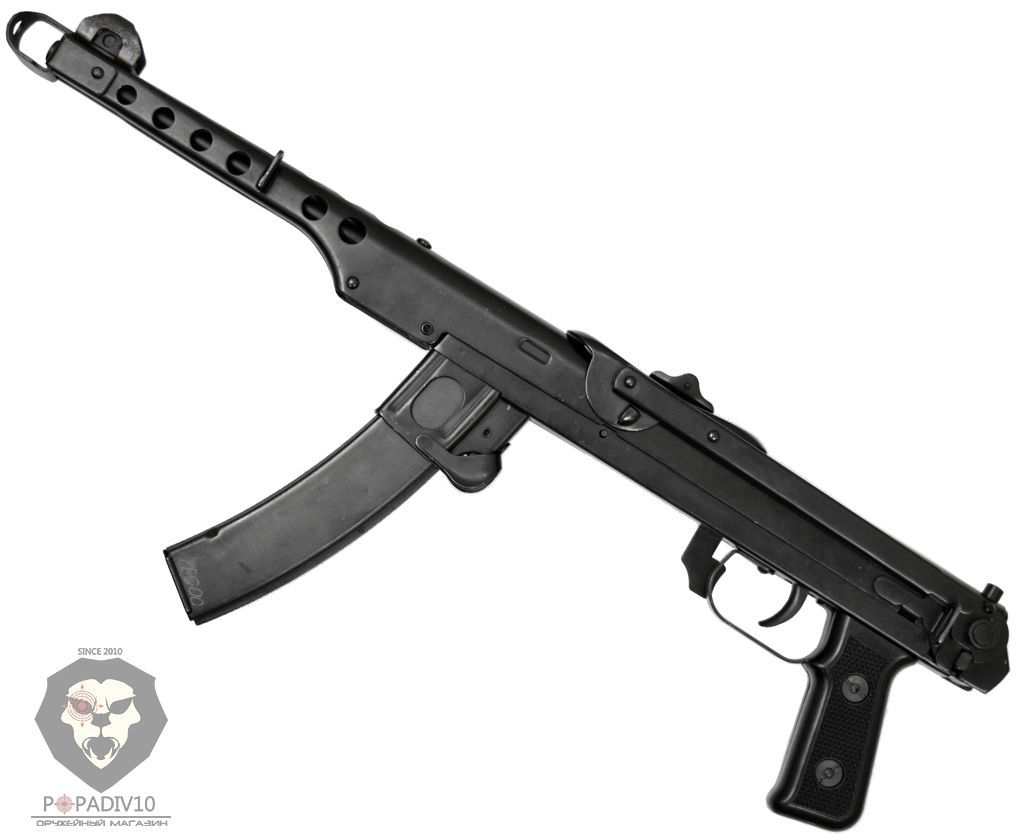 Охолощенный пистолет-пулемет Судаева Ellipso PPS 43 PL O (ППС 43, 10 х 31 м...