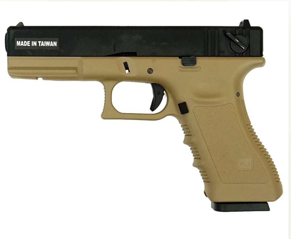  Страйкбольный пистолет KJW G18 Tan (CO2, Glock 18)