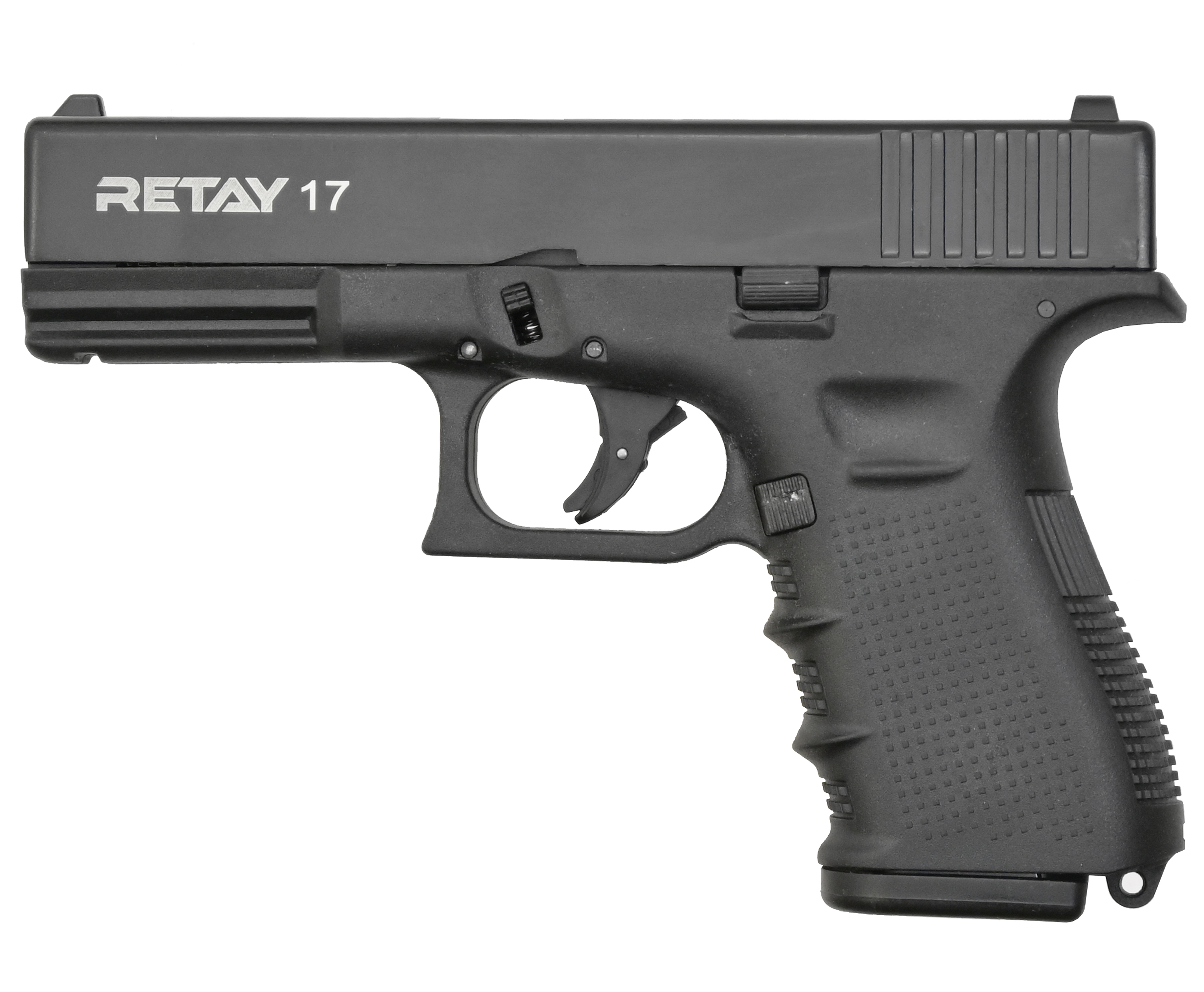 Охолощенный пистолет Retay 17 Glock (Черный) купить в Москве и СПБ, цена  21700 руб. Доставка по РФ!