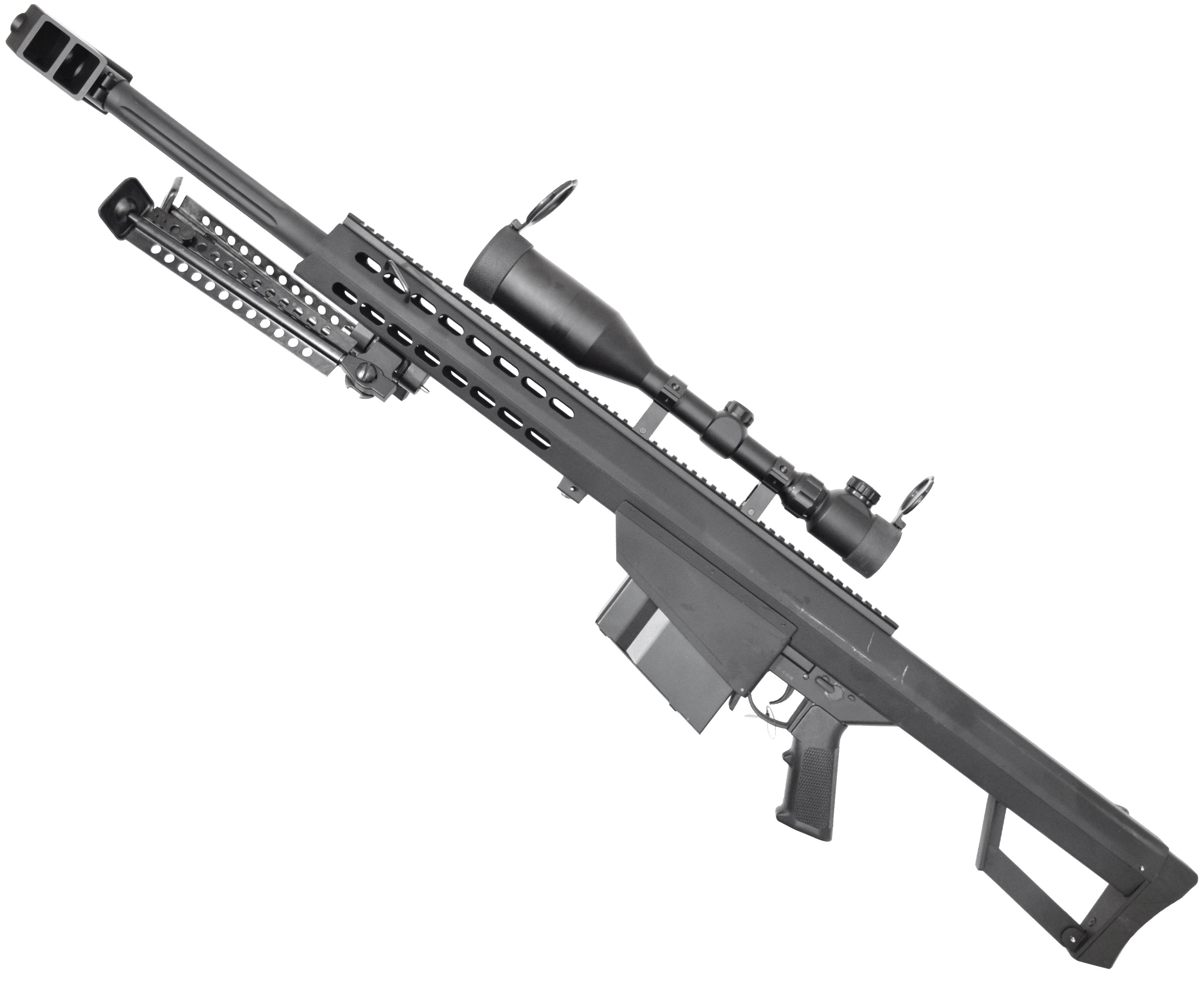 Страйкбольная винтовка Snow Wolf Barret M82A1 (Оптика, Сошки, SW-02A)  купить в Москве и СПБ, цена 57477 руб. Доставка по РФ!