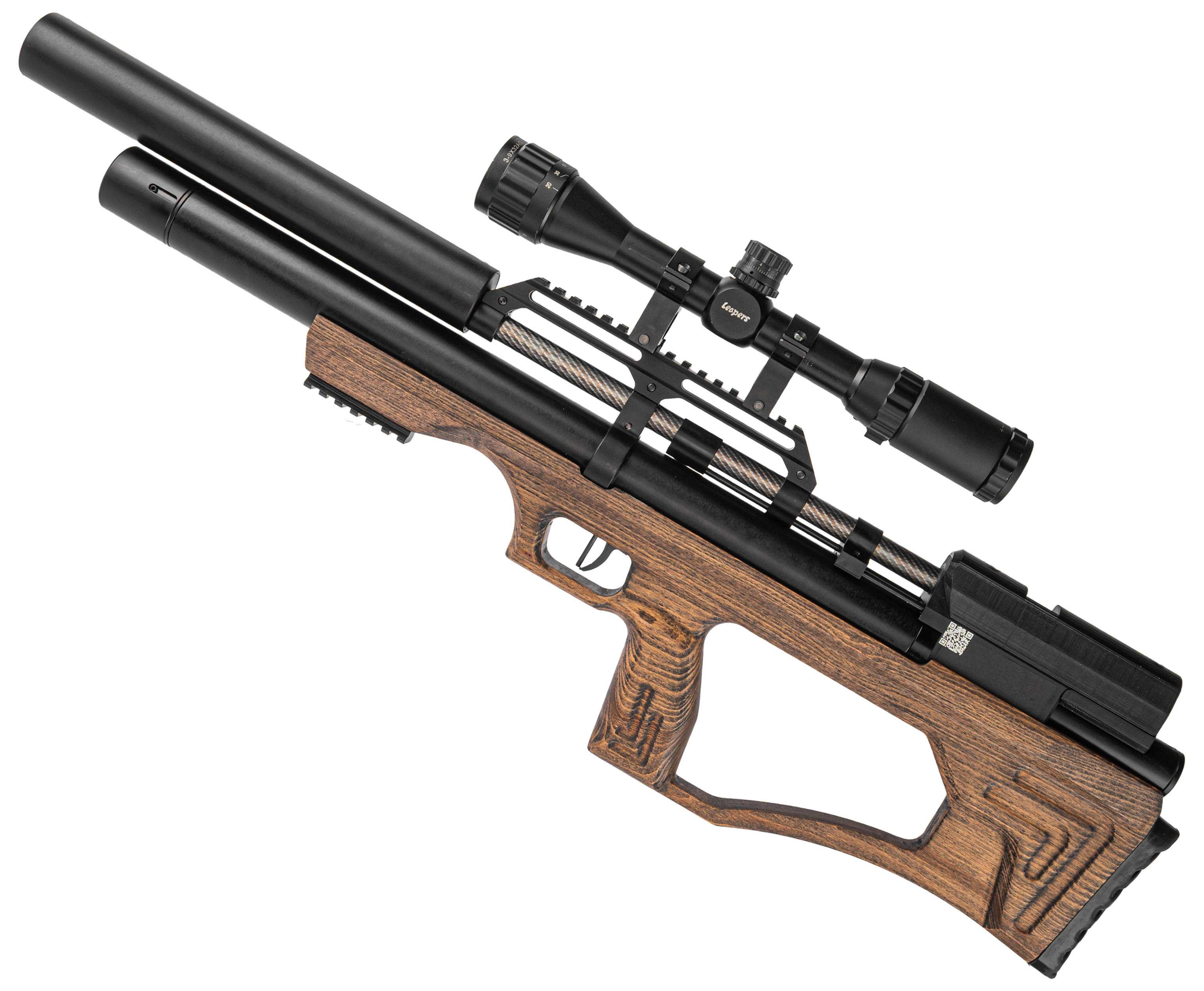 Пневматическая винтовка Krugergun Снайпер 6.35 мм Bullpup (500 мм, прямоток, взвод передний, дерево L, резервуар 510)