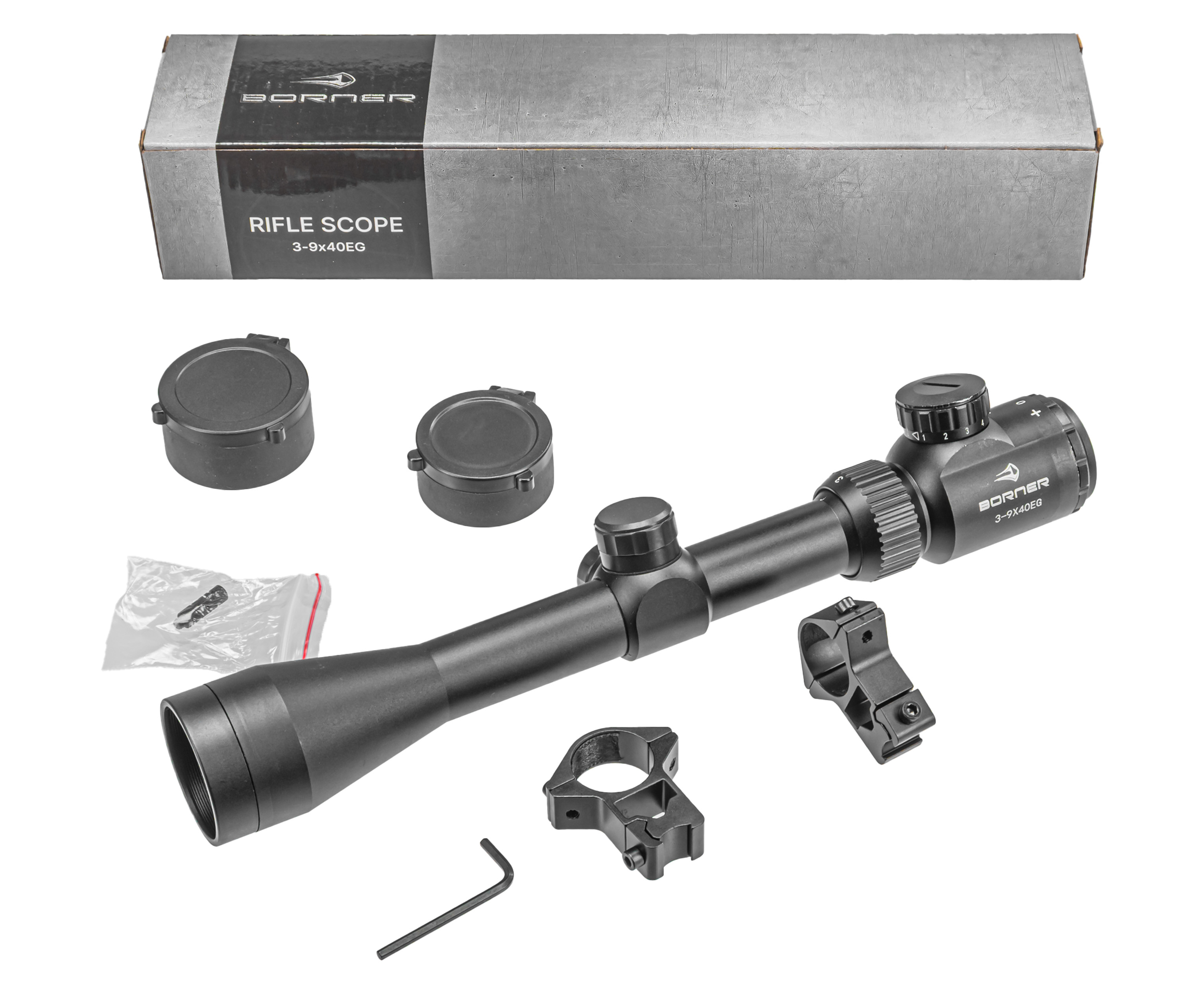 Оптический прицел Borner 3-9х40EG (Подсветка)