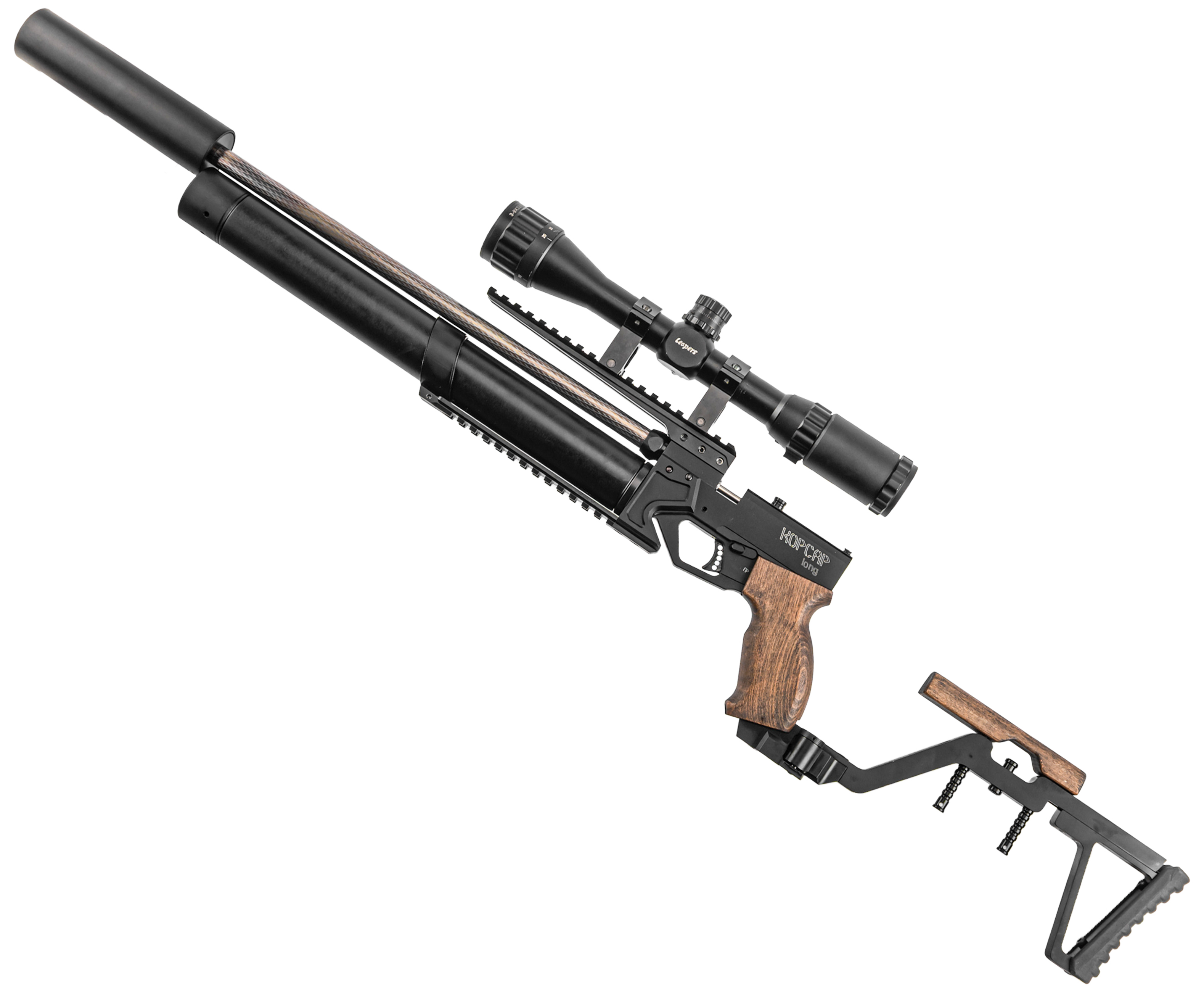 Пневматическая винтовка KrugerGun Корсар 5.5 мм (редуктор, 420 мм, дерево)