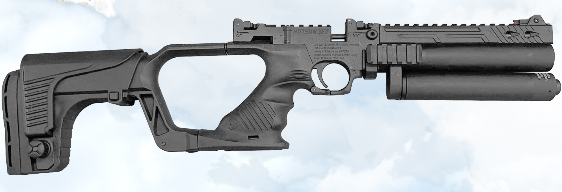 PCP пистолет Hatsan Jet 2 - новинка в 5.5 и 6.35 мм